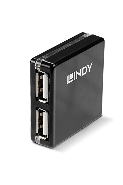 LİNDY 4 Port USB 2.0 Mini Hub - hub - 4 ports