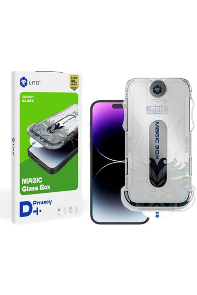 Lito Folie de confidențialitate pentru iPhone X / XS - Magic Glass Box D+ Tools