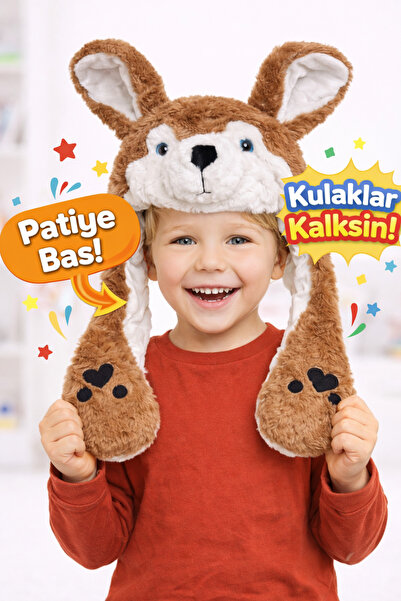 Selvira Patiye Pressure Ears Shield Plush Animal Hat |   Children's Winter Co...