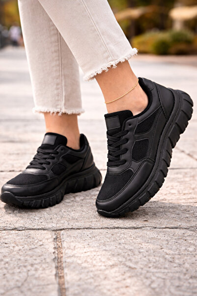 Emax Thick Soled Women's Sports Shoes – Comfortable for Daily Use, Lace-Up Sn...