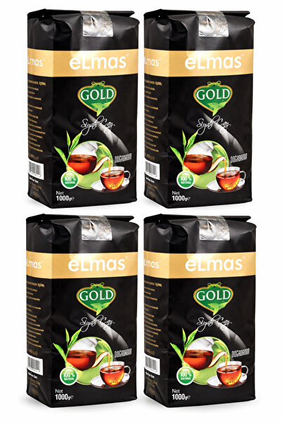 Elmas Çay Elmas Gold Siyah Çay 1000 g x 4 Adet Ekonomik Paket | Yoğun Demli, ...