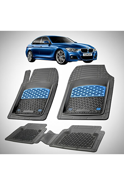 TEAMCAR Πατάκια δαπέδου BMW Σειράς 3 Συμβατά με F30 Sedan 2012-2019 | Μπλε