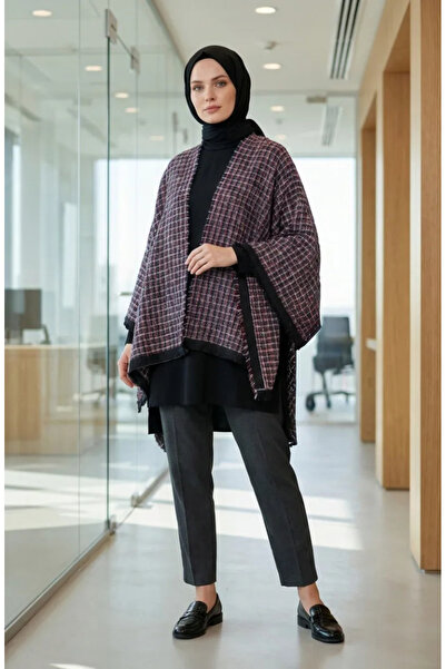 sefamerve Omuz Şal 1141-02 Mor