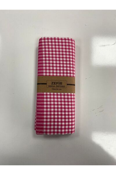 Kareli 170 x 170 Zefir Masa Örtüsü / Sofra Bezi / Piknik Örtüsü