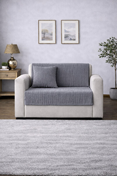 NazeninHome Sofa Cover |   Tv Blanket |   Muslin Coverlet 100 X 220 cm (2 Lay...