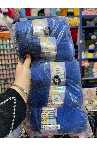 NAKO Elitbaby Antipiling Bebe Yünü Renk no 10346 mavı 5 adet