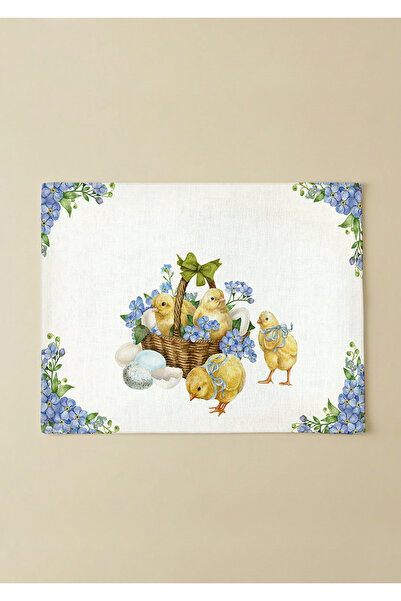 Markaev Easter Basket Chick Cotton 6-Piece American Service Set