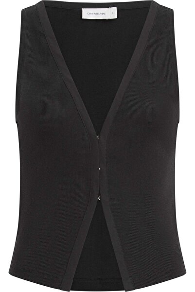 Calvin Klein SOFT TOUCH SLEEVELES, BEH Siyah Kadın T-Shirt & Polo