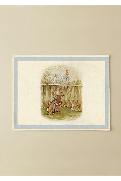 Markaev Easter Farmer Rabbit Cotton 4-Piece American Service Set