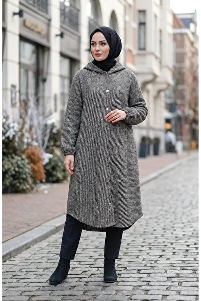 sefamerve Elasticized Handle Front Buttoned Cashmere Winter Hat 0243-02 Black...