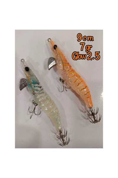 hobim Kalamar Zokası # 2.5 Efsane Avcı 9 CM 7 GR - FULL UV GLOW - 2 ADET