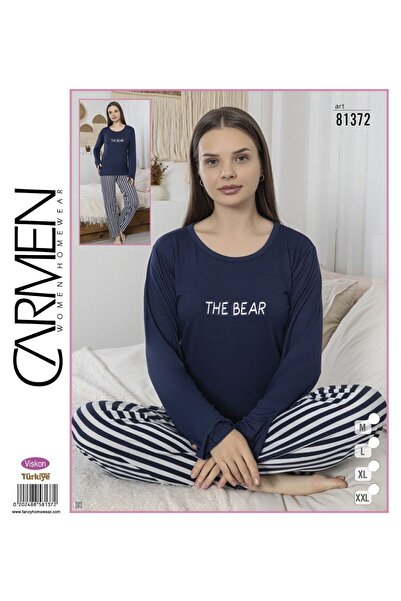 Carmen Ring Viscose Fabric Women's Pajama Set
