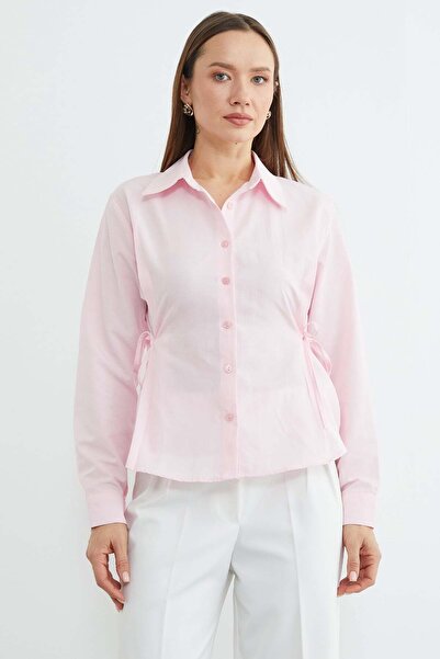 Fulla Moda basic Cămașă cu detaliu de legare laterală