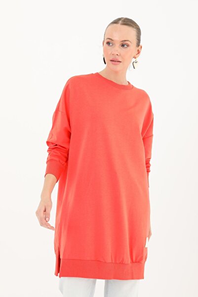 Soul Women's Basic Tunic - 30644Tun - Light Red-1