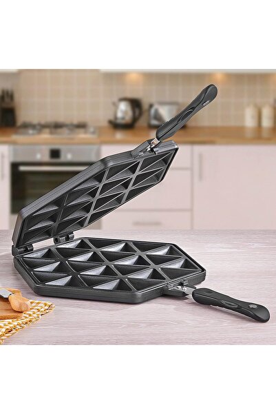 Biki Non-stick samosa making pan with lid for all stovetops