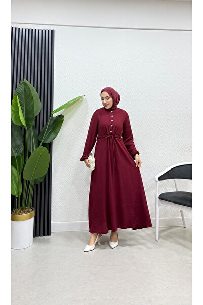 Bluezade düğmeli aerobin elbise kadın