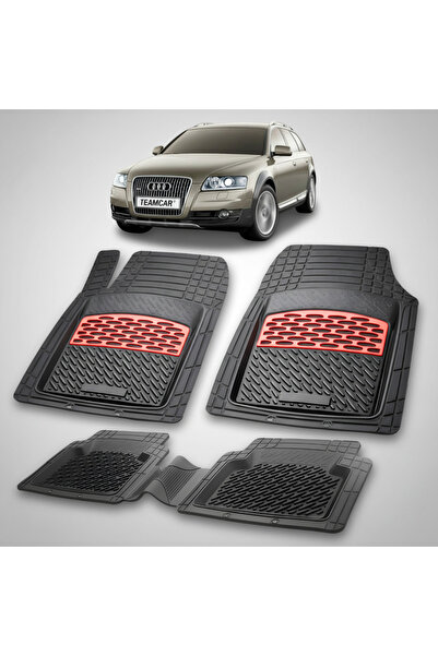 TEAMCAR Πατάκια Αυτοκινήτου με Λάστιχο Συμβατό Audi A6 C6 Allroad 2006-2011 |...