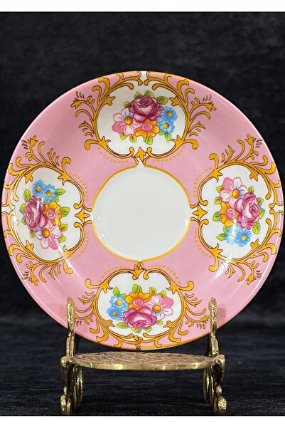 Cay Porselen 6'lı Çay Tabağı Takımı