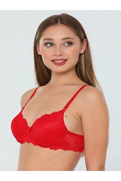 Liza Women's Lace Padded Silicone Support Bra
