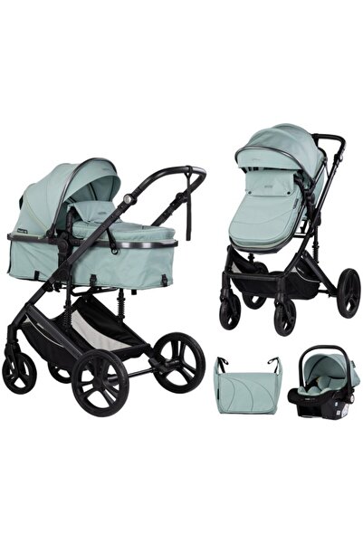 Chipolino Amore 3 in 1 stroller matcha, pram + sports + car seat