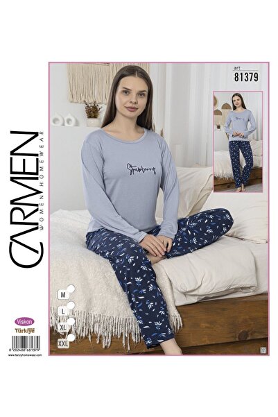 Carmen Ring Viscose Fabric Women's Pajama Set