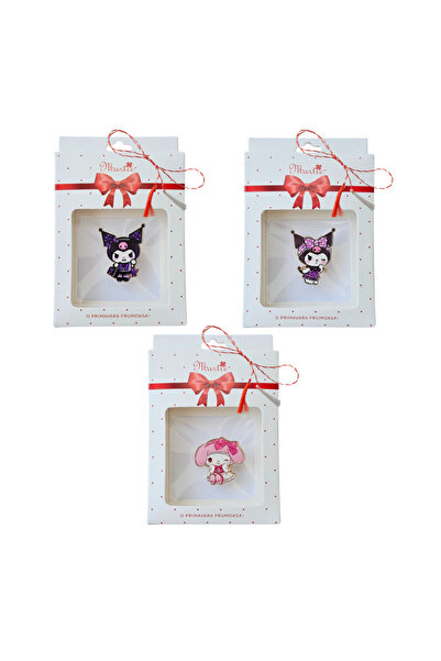 Abundo Set of 3 HelloKittyandFriends brooches