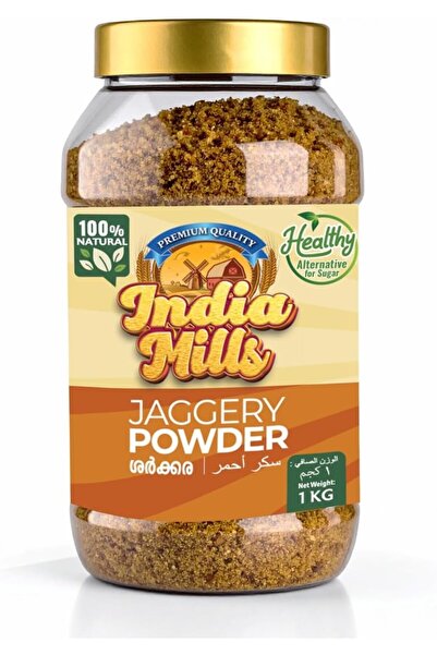 India Mills مسحوق السكر البني (عبوة 1 كجم) | مُحلي طبيعي وغير مُكرر | خالٍ من...