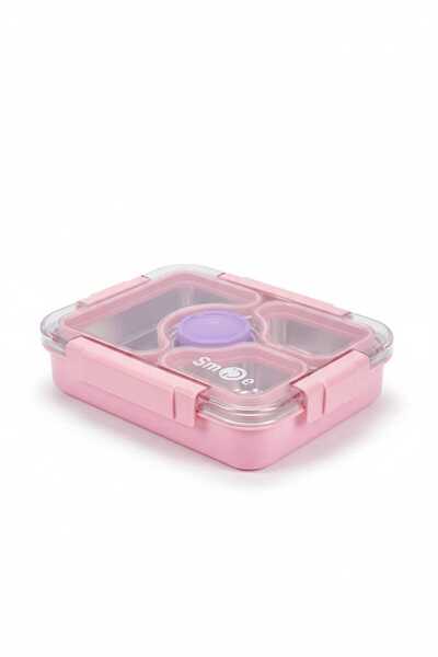 Funny Life Paslanmaz Çelik 4 Bölmeli Isı Korumalı Beslenme Kutusu - Sızdırmaz...