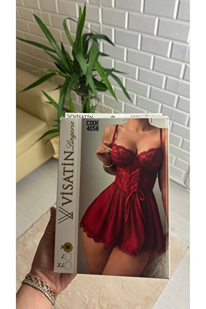 Visatin Lingerie Kadın TÜL MİNİ GECELİK