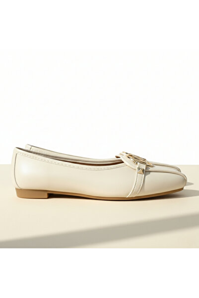 TopukTrend Kadın Babet Tokalı Deri Babet | Ortopedik Taban, Konforlu ve Şık G...