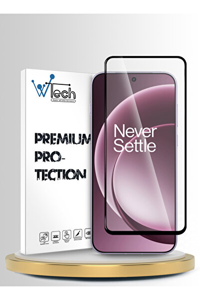 Wtech واقي شاشة زجاجي مقوى شفاف/أسود من سلسلة OnePlus 15 5G 2025 Premium E2E ...