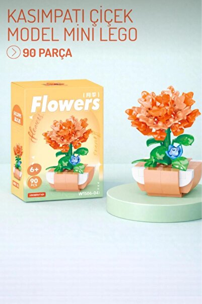 WUNİT Kasımpatı 3D Yapboz Yapı Oyuncağı Çiçek Hediyelik Figür
