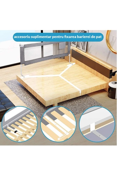 Kidizi Допълнителна система за закрепване на предпазна преграда за детско легло