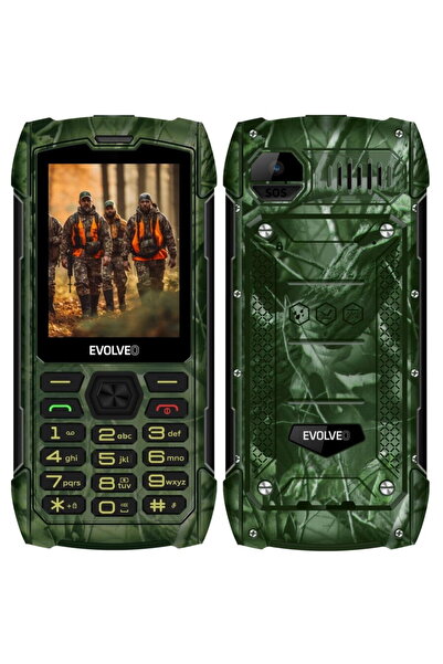 EVOLVEO StrongPhone H1, durable and waterproof Dual SIM phone, hunting camouf...
