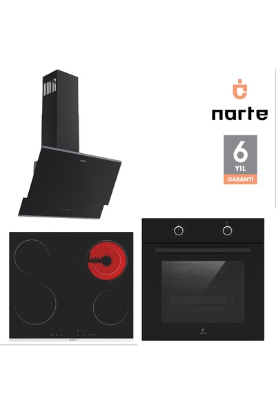 NARTE 6 YIL GARANTİLİ ANKASTRE SET (ov200-vtc600-h10060)