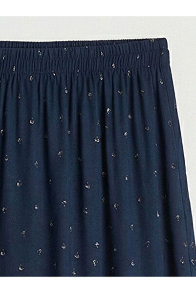 LC Waikiki Beli Lastikli Desenli Belmando Kloş Etek