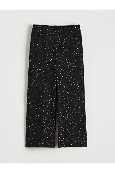 LC Waikiki Özmarka New Season Elastic Waist Patterned Girls' Trousers