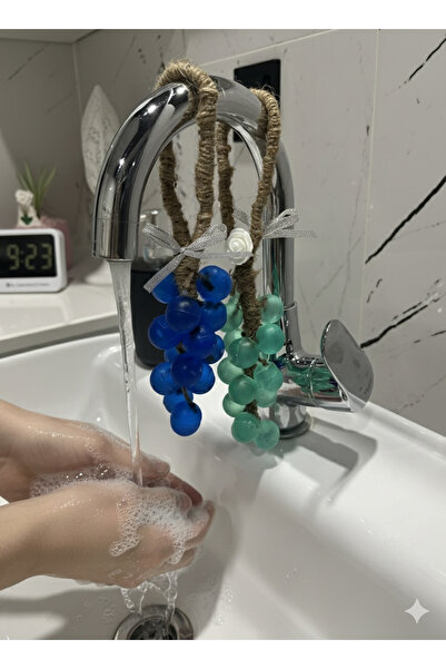 evdeki atölyem El yapımı Salkım Üzüm Sabun (Mavi)