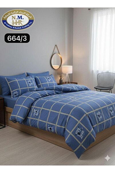 ALnama طقم مفرش سرير لحاف نفرين زوجي 3 قطع مقاس كبير