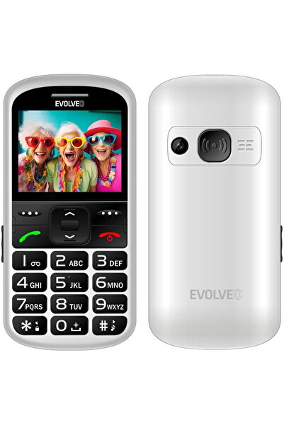 EVOLVEO EasyPhone XS, mobile phone for seniors, 2G, White