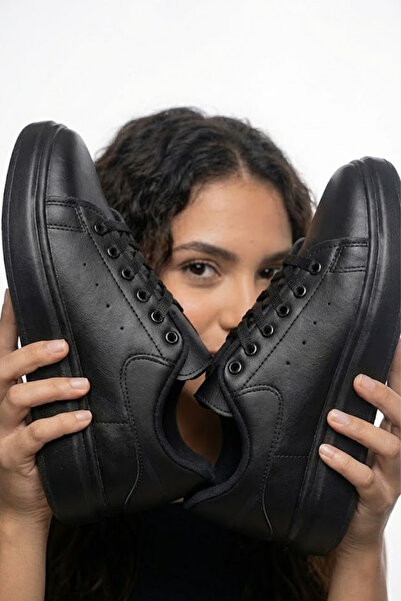 SOLAZER Women's Premium Comfort Trend Black Casual Sneaker