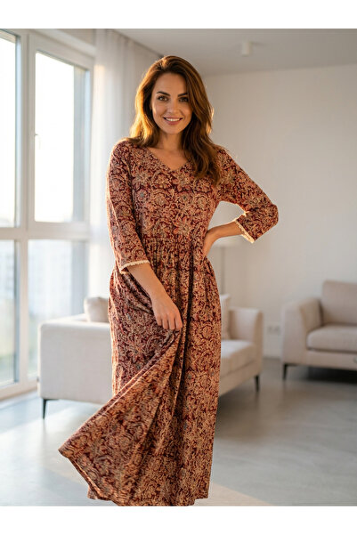 OEM Hand-printed cotton dress