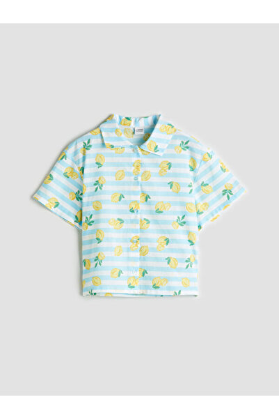 LC Waikiki منتجات فريزن ستور الفريدة من نوعها - قميص بناتي مطبوع عليه ليمون