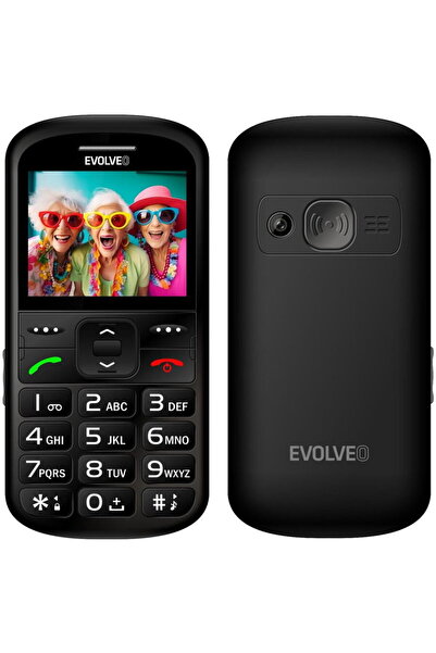 EVOLVEO EasyPhone XS, mobile phone for seniors, 2G, Black