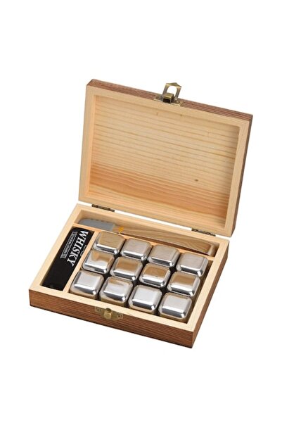 WOMA Whisky Gift Set, WOMA, 12 Stainless Steel Ice Cubes