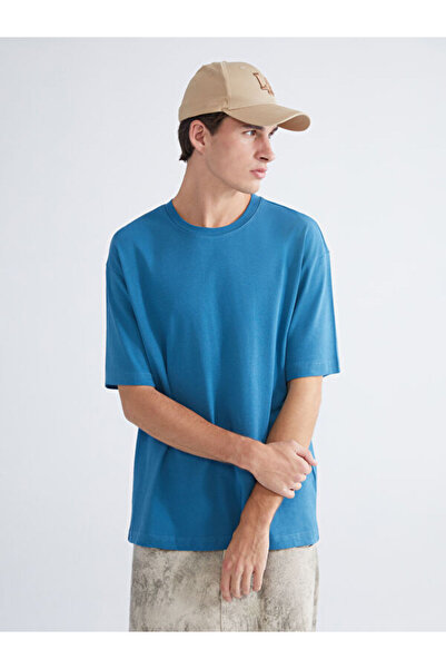 LC Waikiki Rmz Gi̇yi̇m Farkiyla Zero Roba Collar Men's T-Shirt