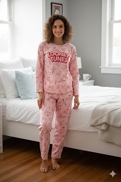 CALİA Pink Long Sleeve Women's Pajama Set