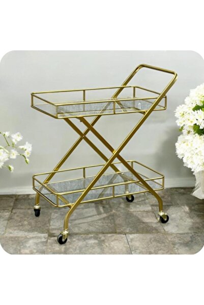 DEC39 A modern serving trolley with a touch of luxury for your hospitality