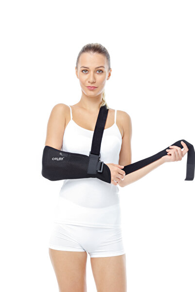 ORLEX حزام ذراع شبكي مع حزام خصر - حزام ذراع قابل للتنفس وقابل للتثبيت لتقويم...