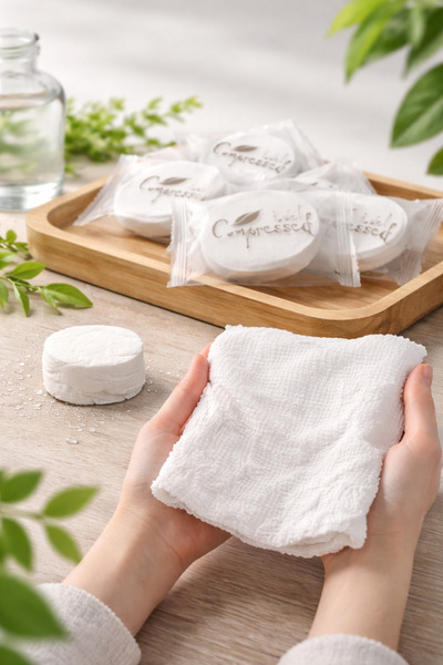 TinyyShop Suda büyüyen sıkıştırılmış mendil 20 adet